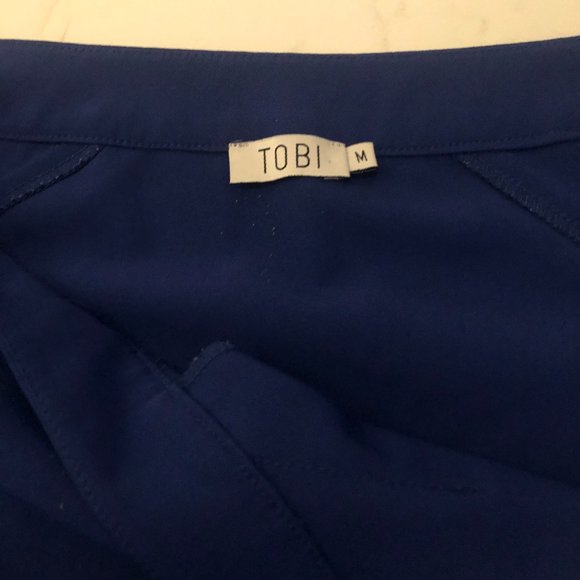 Royal Blue Tobi Skirt w/Angled Sides - Picture 6 of 6